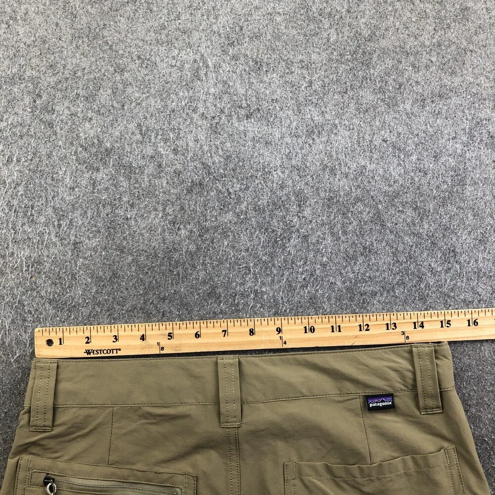 Patagonia Shorts Mens 30 Beige Microfiber 10 Inch Hiking Quick Dry Pockets - Picture 8 of 10